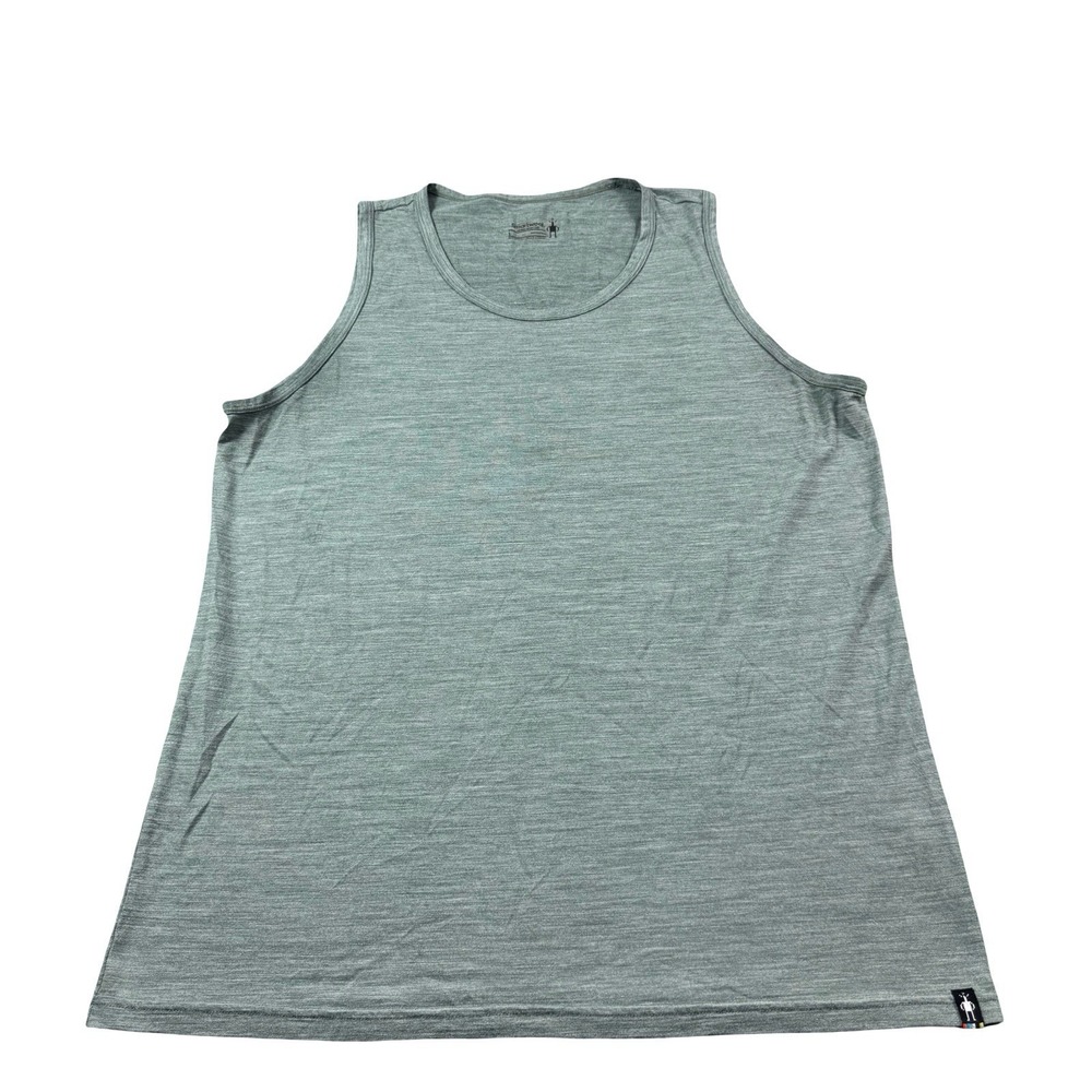 Smartwool Merino 150 Sport Mens Tank Top Green Large Sleeveless Active Shirt